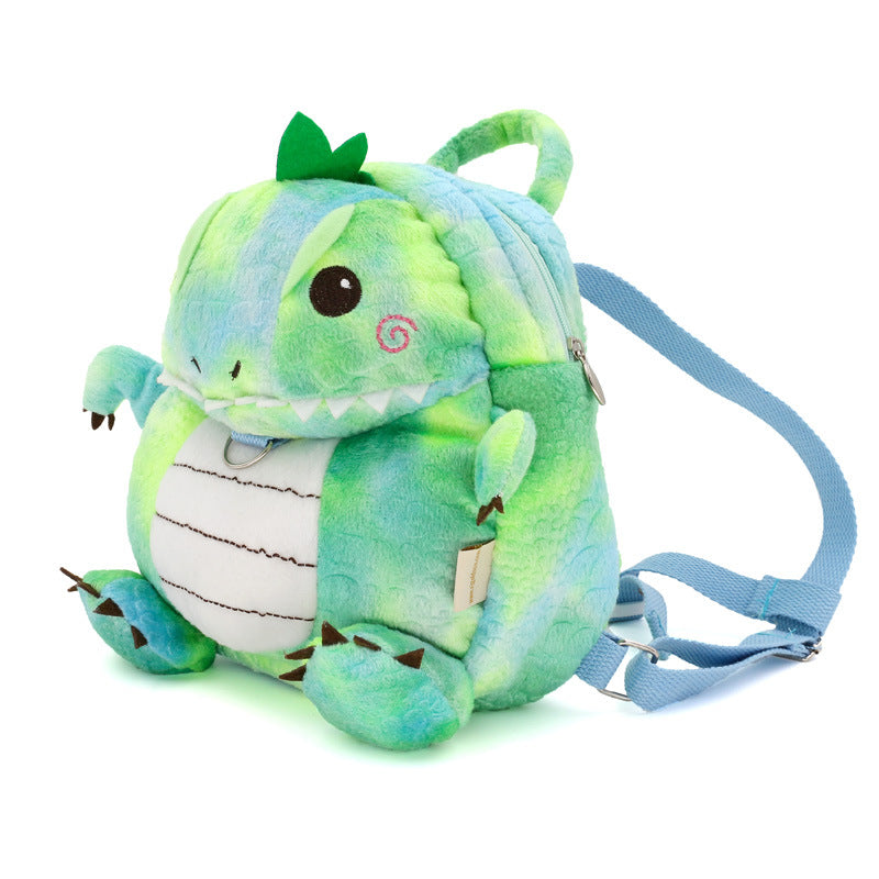 Cartoon Anti-Lost Toddler Backpack Plush Kids Mini School Bag –  Dinosaur(with Safety Leash)