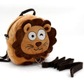 Cartoon Anti-Lost Toddler Backpack Plush Kids Mini School Bag – Little Lion (with Safety Leash)