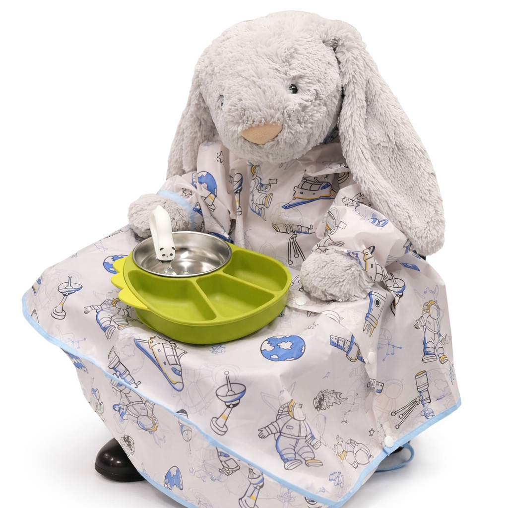 All-in-one waterproof baby feeding bib (Astronaut)