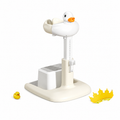 Adjustable Baby Bath Stand for Toddlers – Non-Slip Bath Support Rack, Safe Standing Bath Helper for Kids, Home Use(Beige)