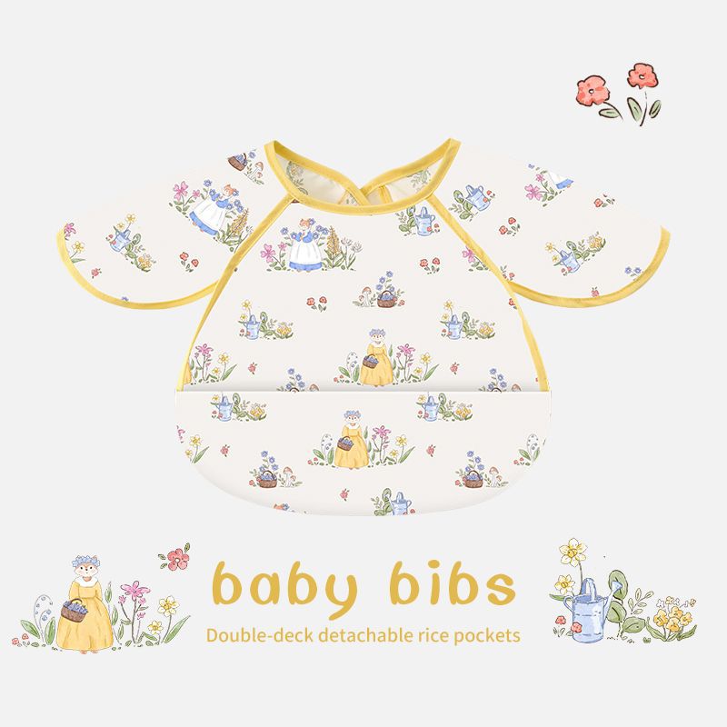 INS Style Baby Waterproof Feeding Smock Toddler Bib Apron (Miss Fox)