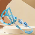 Kids Anti-Lost Safety Harness & Wrist Leash with Key Lock (2-in-1) – Reflective, 2.5m（Blue）